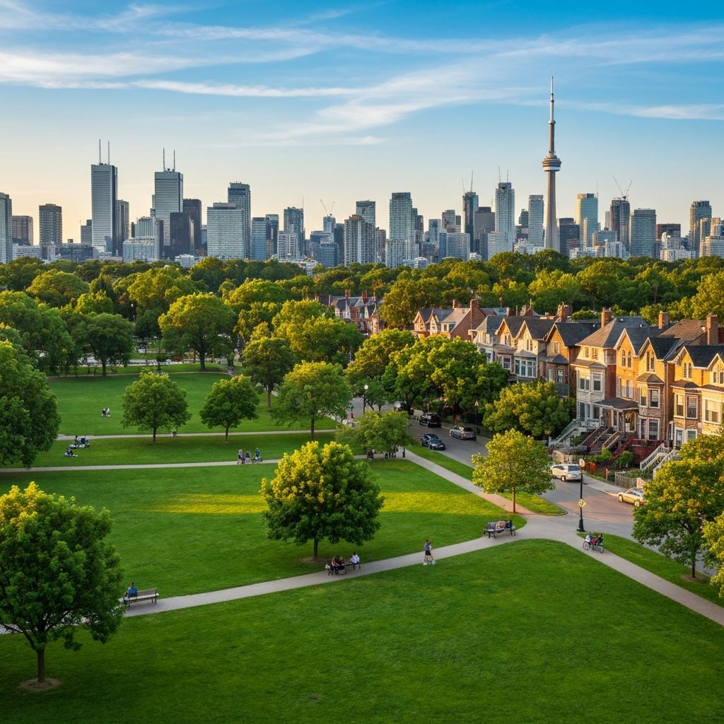 South Riverdale neighborhood in Toronto